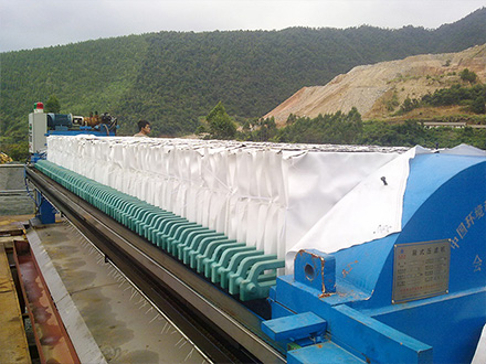 丙纶滤布800A滤布压滤机应用实景